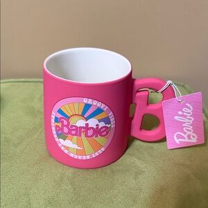 Barbie Groovy Vibes Double Sided Soft Touch Mug With B Shaped Handle